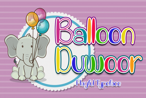 Balloon Duwoor: A Playful Display Font That Feels Like a Smile