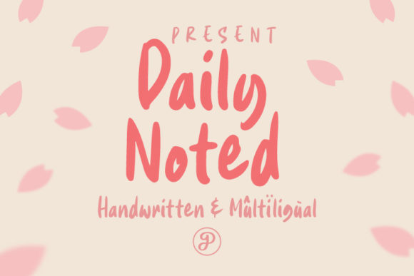 Daily Noted: A Relaxed Display Font for Digital Branding