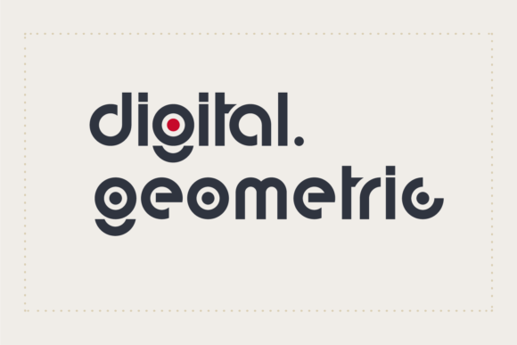 Digital Geometric: A Bold Display Typeface for Modern Web Design