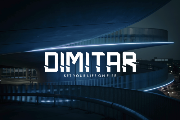 Dimitar: A Bold, Futuristic Display Font for Digital Brands