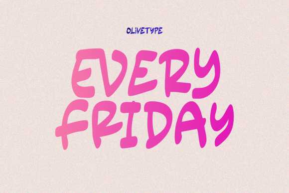 Every Friday: A Display Font That Stops Scrollers