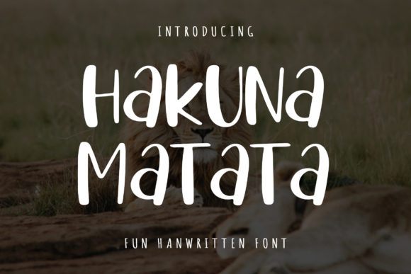 Hakuna Matata: A Display Font That Feels Like Sunlight