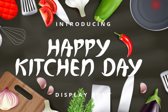 Happy Kitchen Day: A Display Font That Feels Like Home