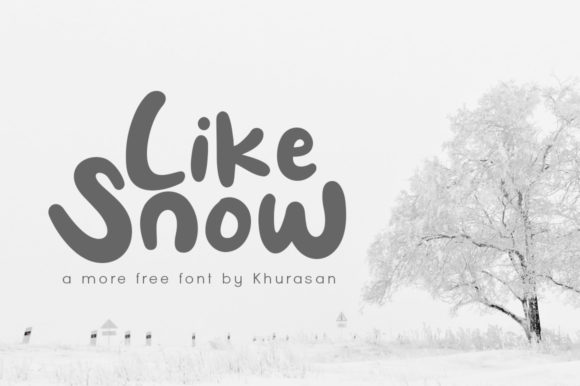 Like Snow Font: A Display Typeface That Cuts Through the Feed