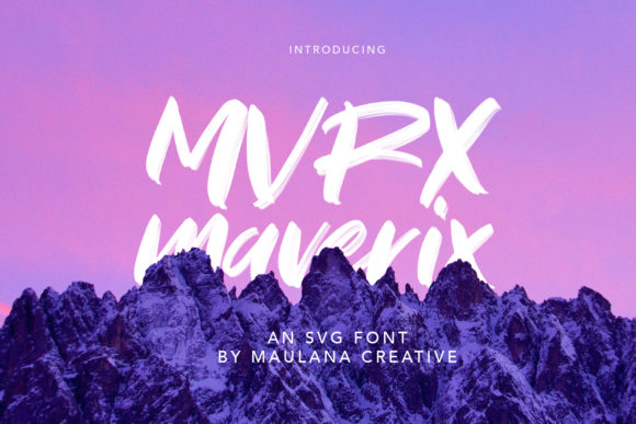 Maverix: A Display Font That Feels Like a Deep Breath