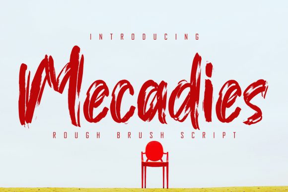 Mecadies: A Textured Brushed Display Font for Real Branding Work