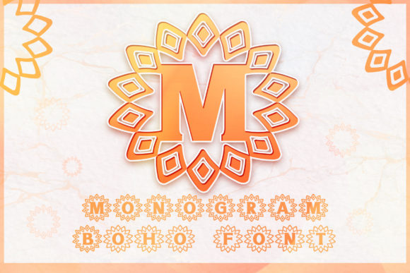 Monogram Boho Tribal: A Display Font That Feels Like Hand-Drawn Magic