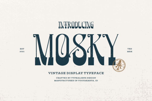 Mosky: A Vintage Display Font That Elevates Your Brand