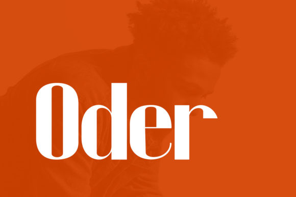 Oder: A Minimal Display Font for Editorial Clarity