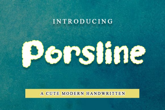 Porsline: A Sweet, Brittle Display Font for Handmade Creators
