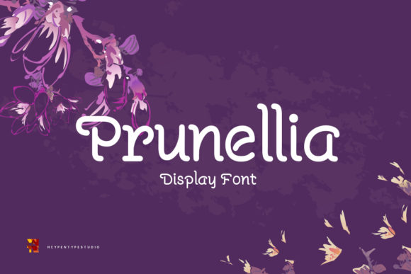 Prunellia: A Playful Display Font for Handmade Labels & Printables