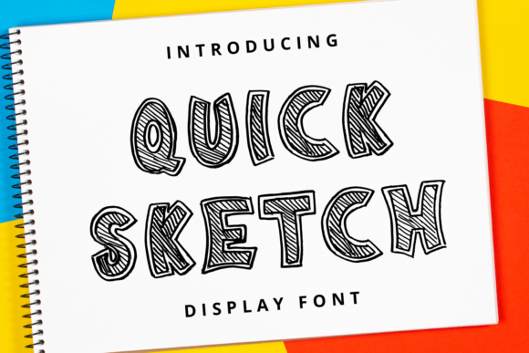 Quick Sketch Font: Playful, Bold & Perfect for Handmade Labels & Printables