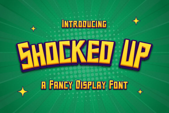 Shocked Up: A Playful Display Font for Handmade Creators