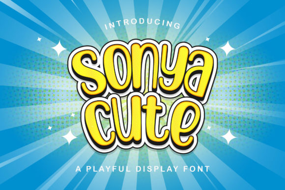 Sonya Cute: A Playful Display Font for Fresh Brand Identities