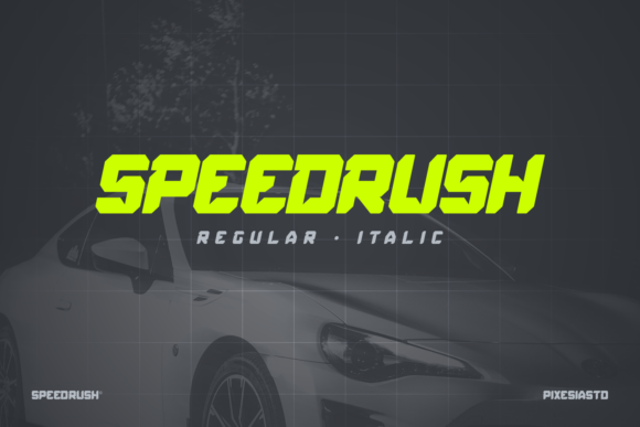 Speed Rush: A Bold Display Font for Modern Brand Identity