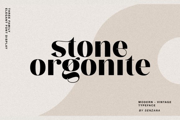 Stone Orgonite: A Thoughtful Display Font for Editorial Moments