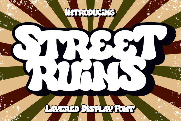 Street Ruins: A Display Font That Cuts Through the Feed