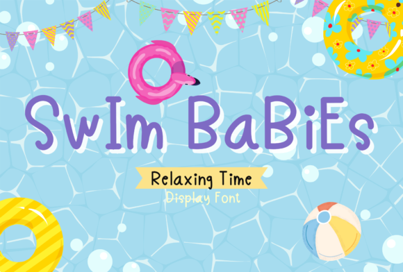 Swim Babies: A Playful Display Font for Digital Branding