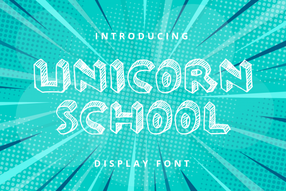 Unicorn School Display Font for Handmade Creators